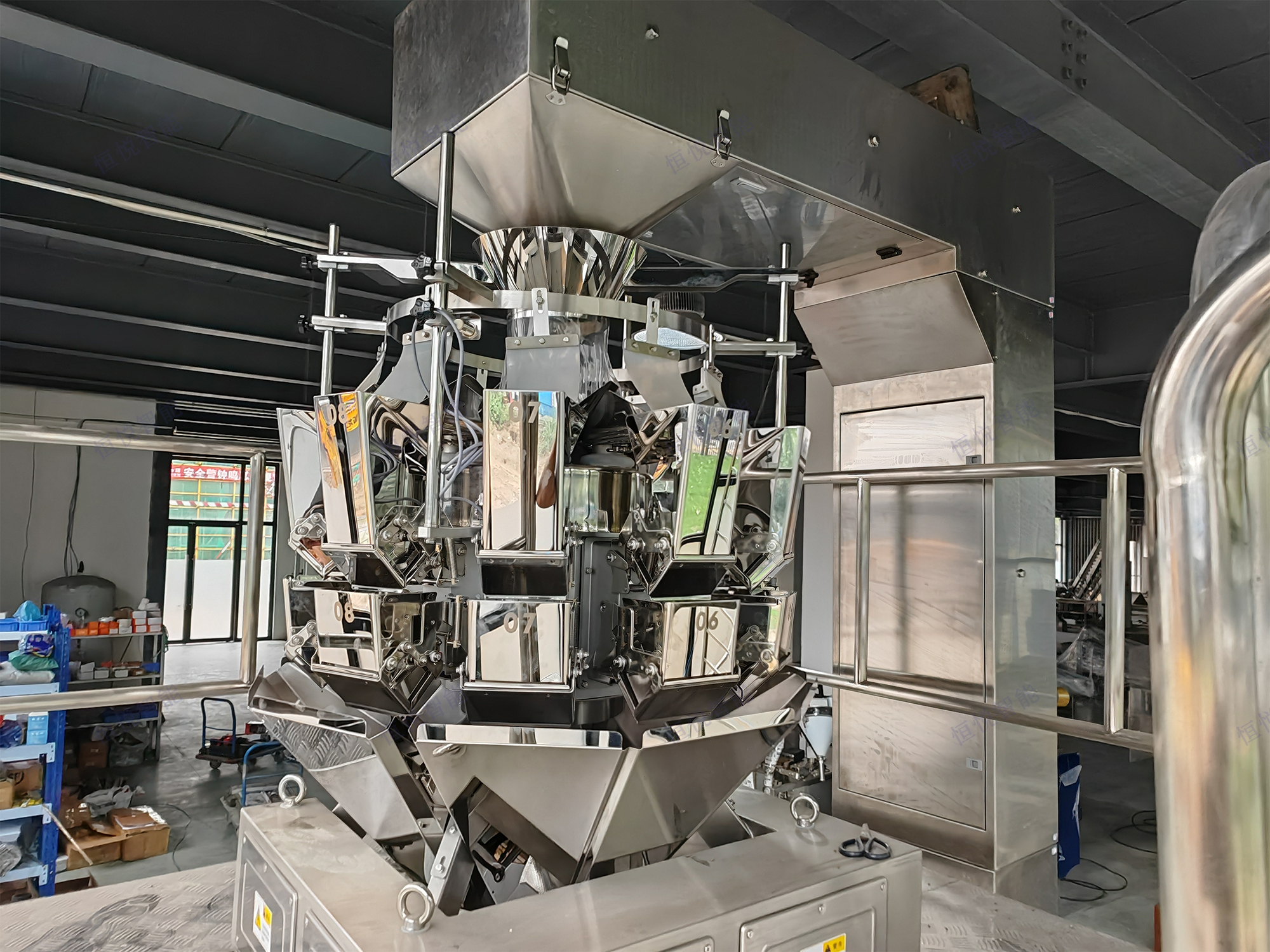 多头电子组合秤自动定量称重