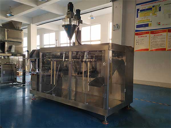 全自动水平给袋式包装机，多快好省效率高