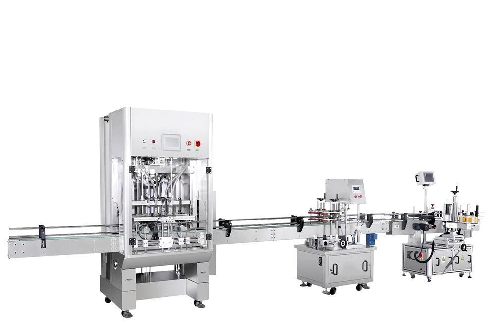 全自动直线灌装机，膏体乳液通用